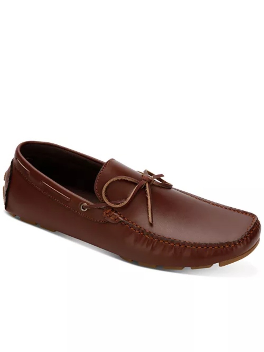 Men's Brown Leather Driving Moccasins